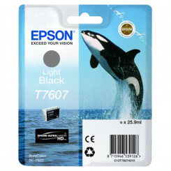 Epson T7607 Original Light Black Ink Cartridge C13T76074010 (25.9 ML.) - for SC-P600 
